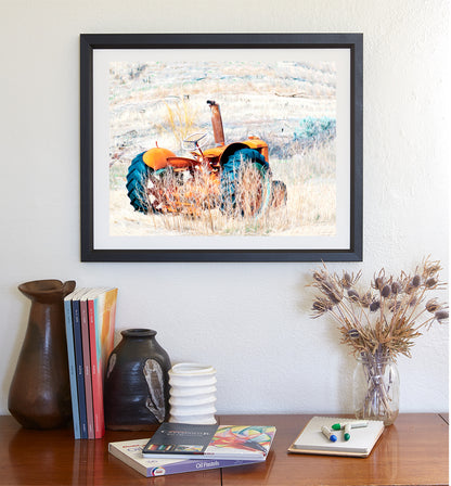 Farm Tractor Art Print as Rustic Wall Decor for Home or Office | Nogales Arizona