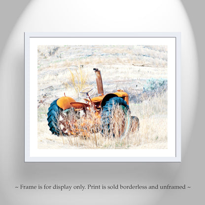 Farm Tractor Art Print as Rustic Wall Decor for Home or Office | Nogales Arizona