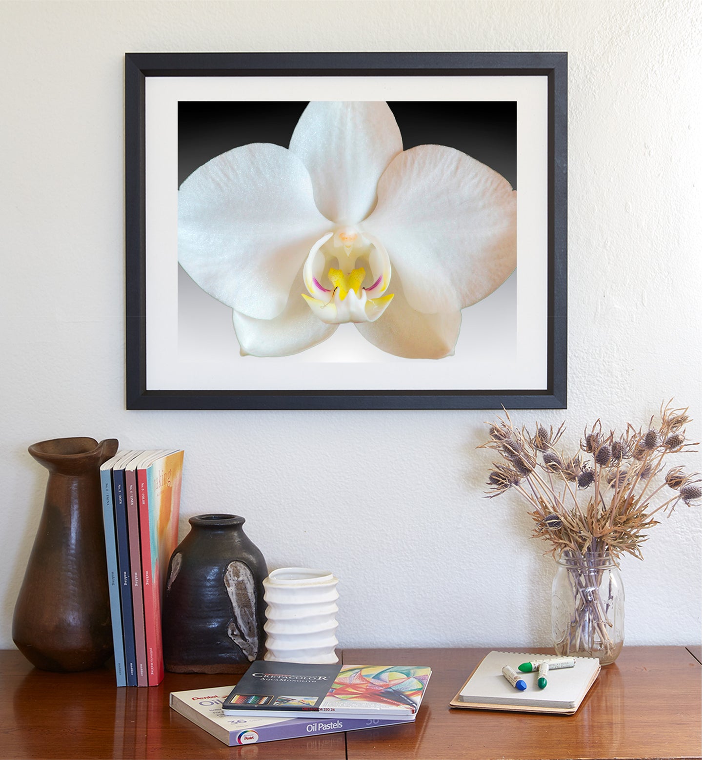Orchid Flower Photograph - Abstract Nature Still Life Art