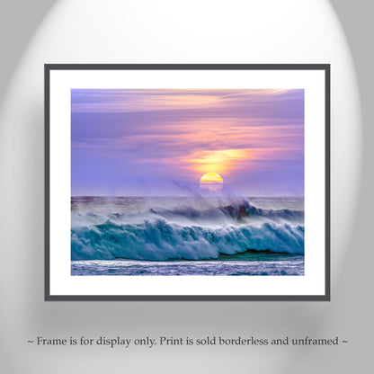 Santa Barbara Coast California Photo with Pacific Ocean Sunset