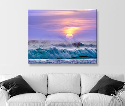 Santa Barbara Coast California Photo with Pacific Ocean Sunset