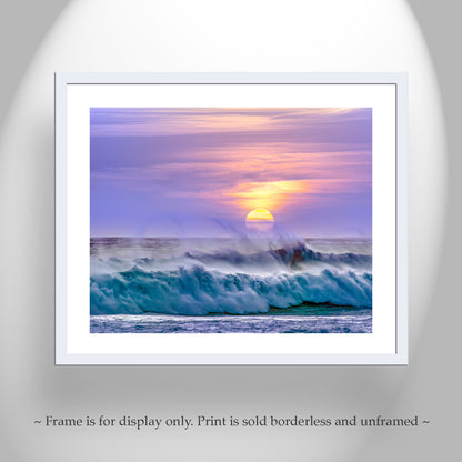 Santa Barbara Coast California Photo with Pacific Ocean Sunset