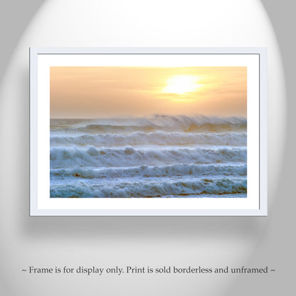 Jalama Beach California Coast Storm Waves Sunset Art Print