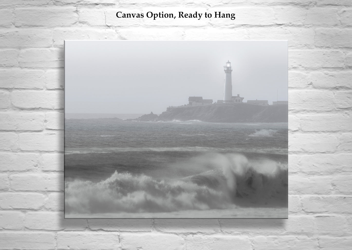 Pigeon Point Lighthouse Black and White Art Print | Half Moon Bay California