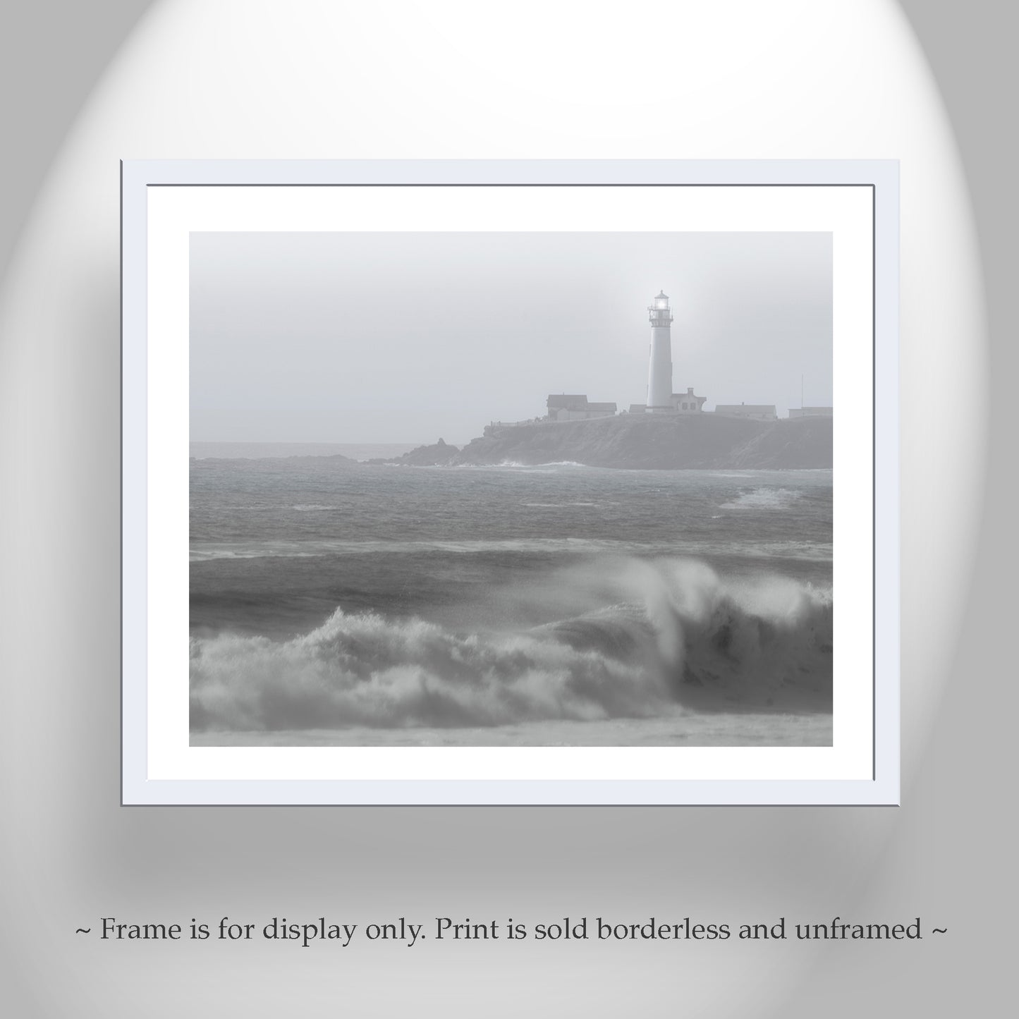 Pigeon Point Lighthouse Black and White Art Print | Half Moon Bay California