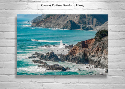 Big Sur California Art Print with Pacific Coast Highway 1