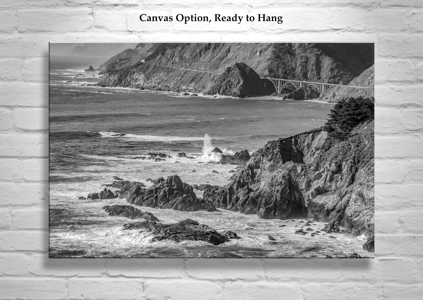 Big Sur Art Photography with Pacific Coast Highway 1 | Black and White