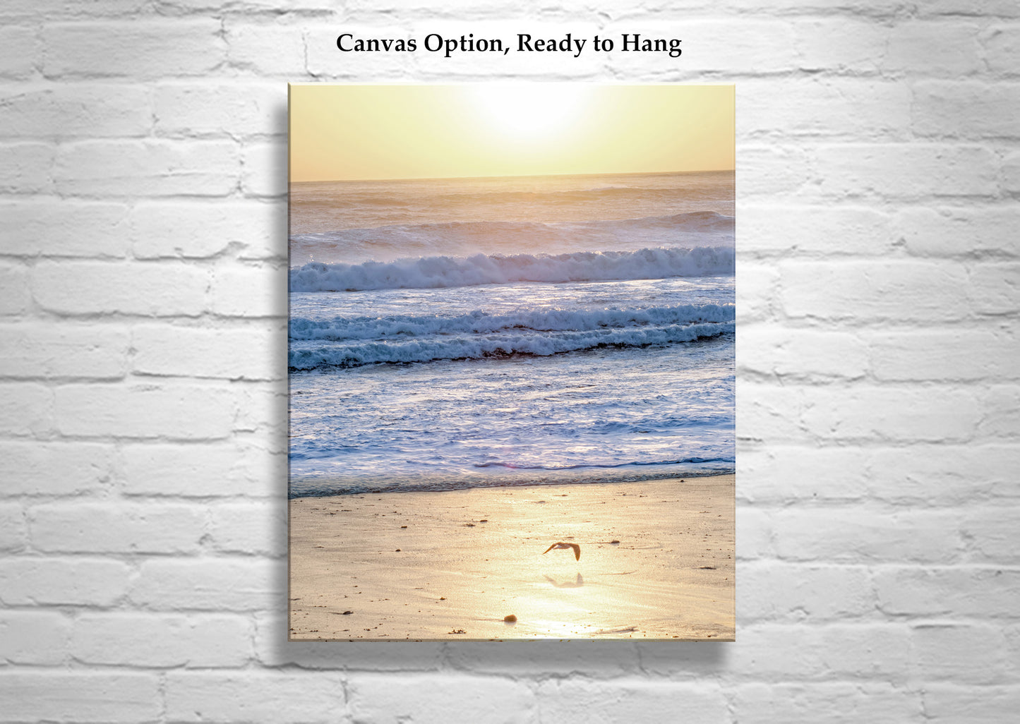Beach Sunset on California Coast as Bold Colorful Art Photography