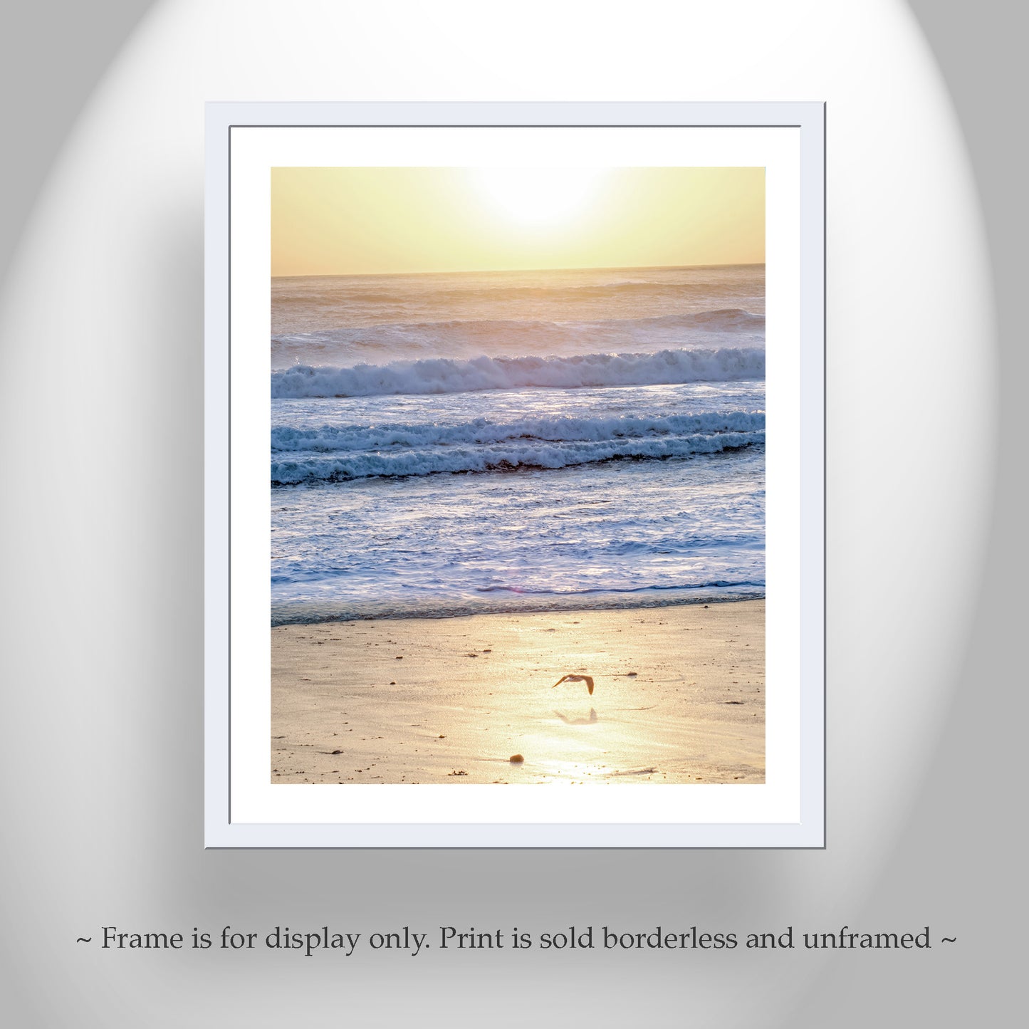 Beach Sunset on California Coast as Bold Colorful Art Photography