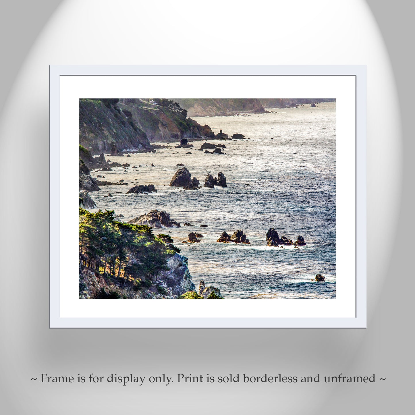 Big Sur California Coast Ocean Photography on Framed Canvas