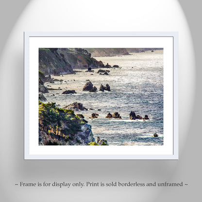 Big Sur California Coast Ocean Photography on Framed Canvas