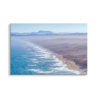 My panoramic Point Reyes National Seashore scene at the California coast: an empty beach, almost limitless! Original, unique signed art by Murray Bolesta.