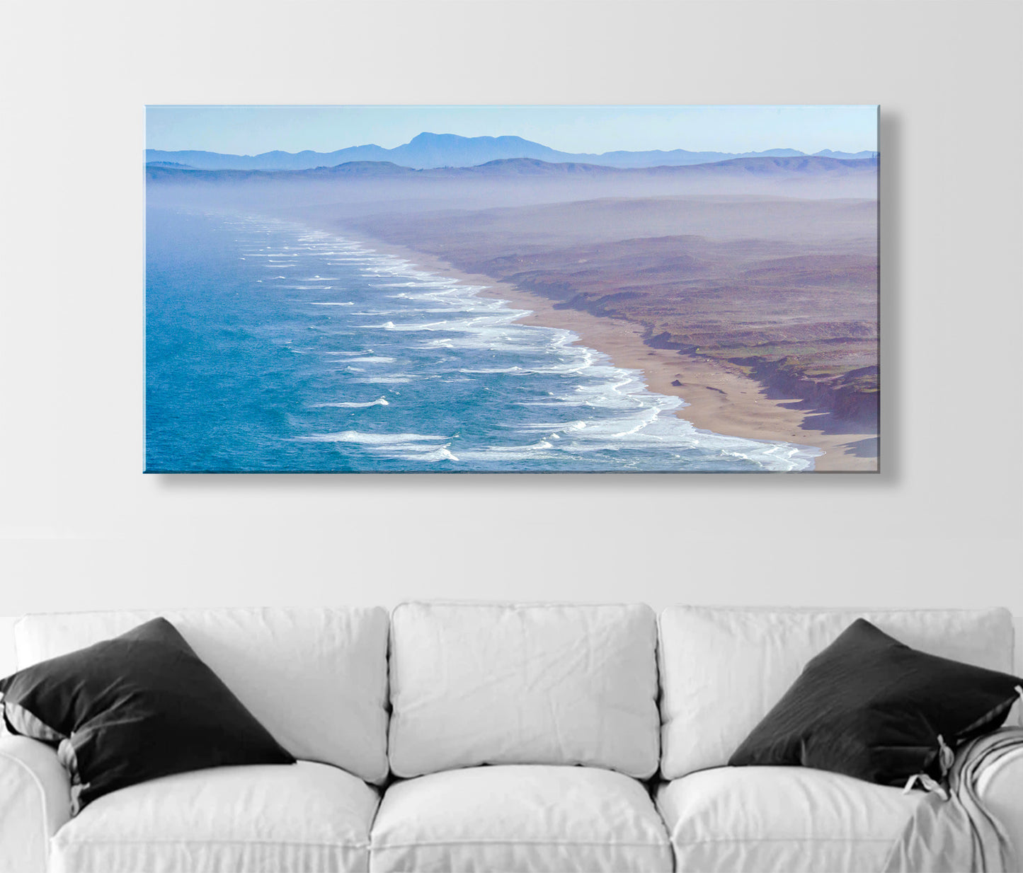 Point Reyes Marin County Panoramic Art with Pacific Ocean Seascape