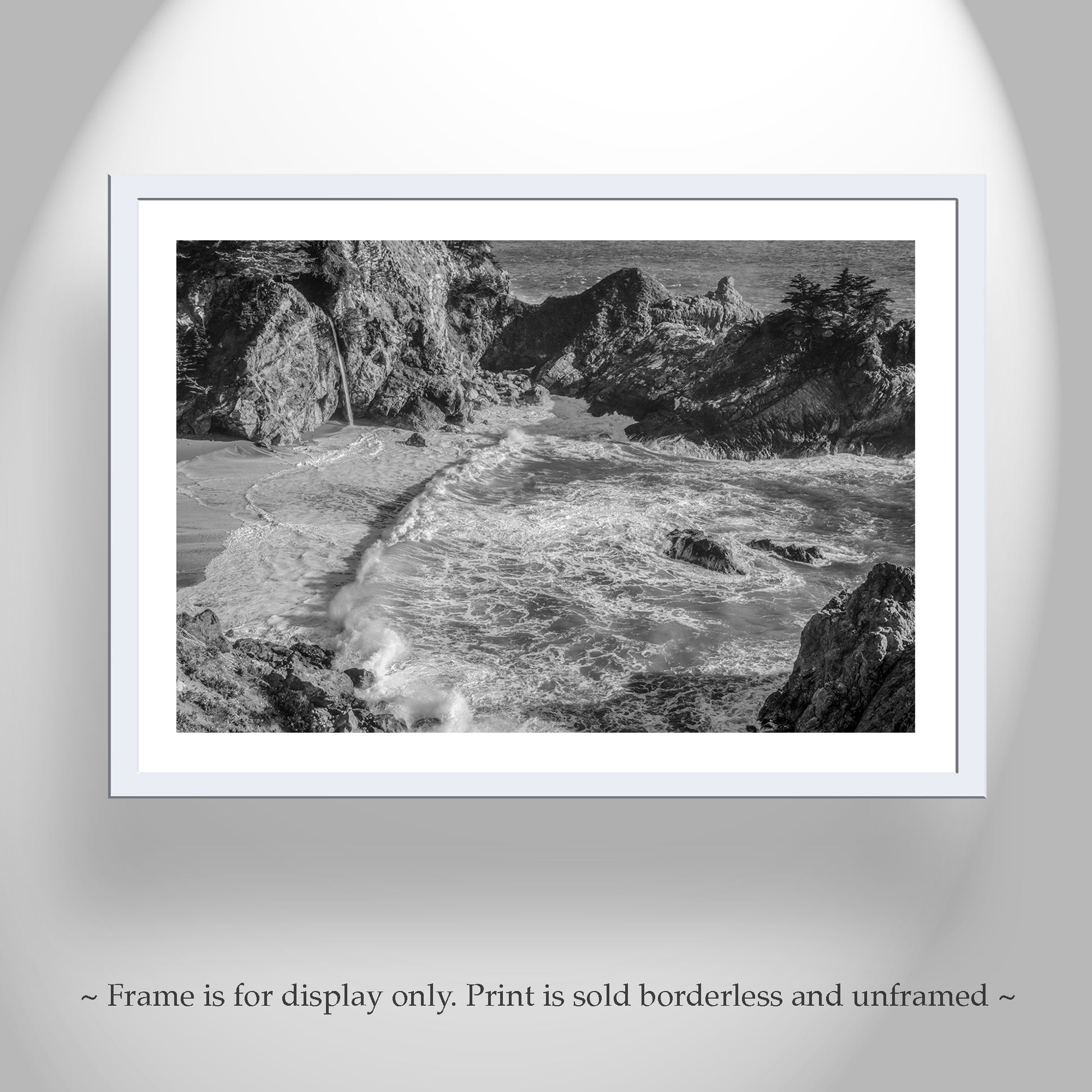 My beautiful Big Sur art: the mighty Pacific Ocean as the cradle of life! It's hard to believe this property was private until 1961.... Original, unique signed art by Murray Bolesta.