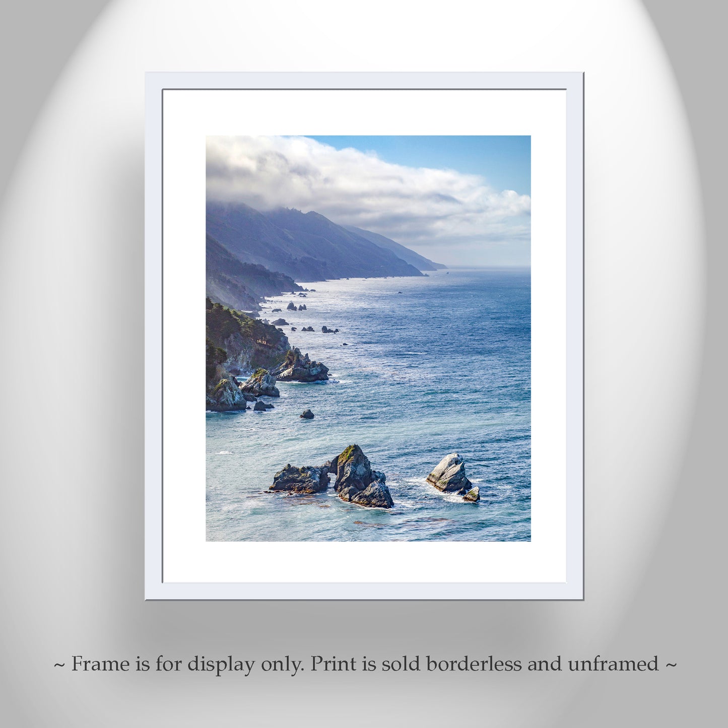 Pacific Coast Framed Art Print for Home at Big Sur California