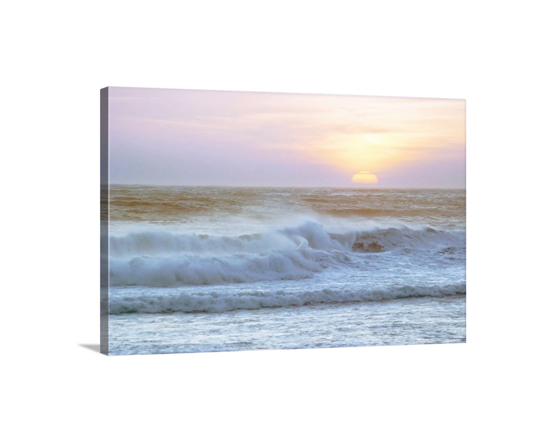 My pretty pastel ocean picture for your walls! Here's Jalama Beach at sunset on the magnificent, protected Big Sur coast in California, planet Earth. Original, unique art by Murray Bolesta.