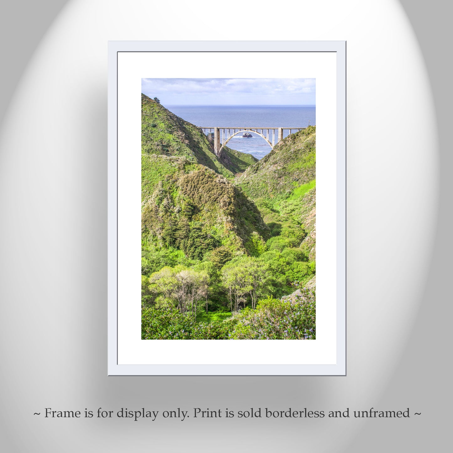 Bixby Creek Bridge Big Sur California Coast Art Print as Wall Decor