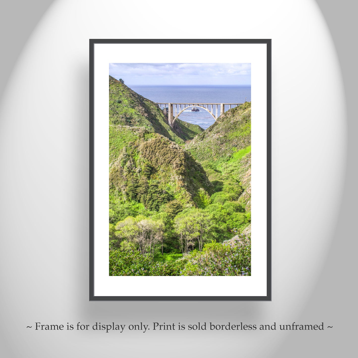 Bixby Creek Bridge Big Sur California Coast Art Print as Wall Decor