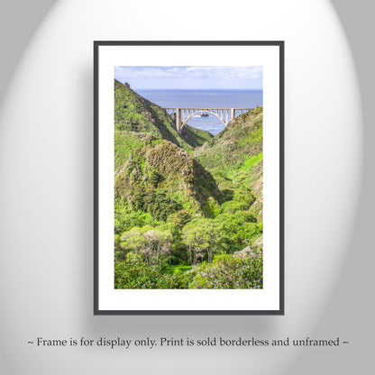 Bixby Creek Bridge Big Sur California Coast Art Print as Wall Decor