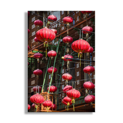 My beautiful red Chinese lantern art for your walls! A delightful reminder of the sights and sounds of old San Francisco. Original, unique signed art by Murray Bolesta.