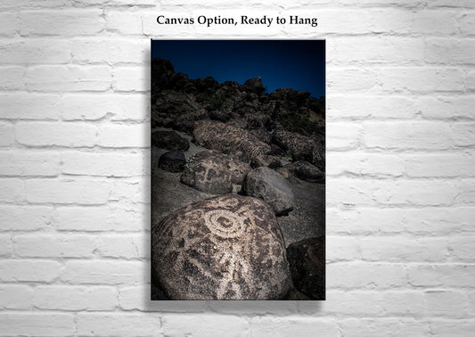Hohokam Petroglyph Fine Art Print | Desert Rock Art Photography