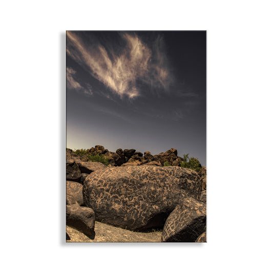Native American Petroglyph Wall Art in Southwestern USA Desert for Sale