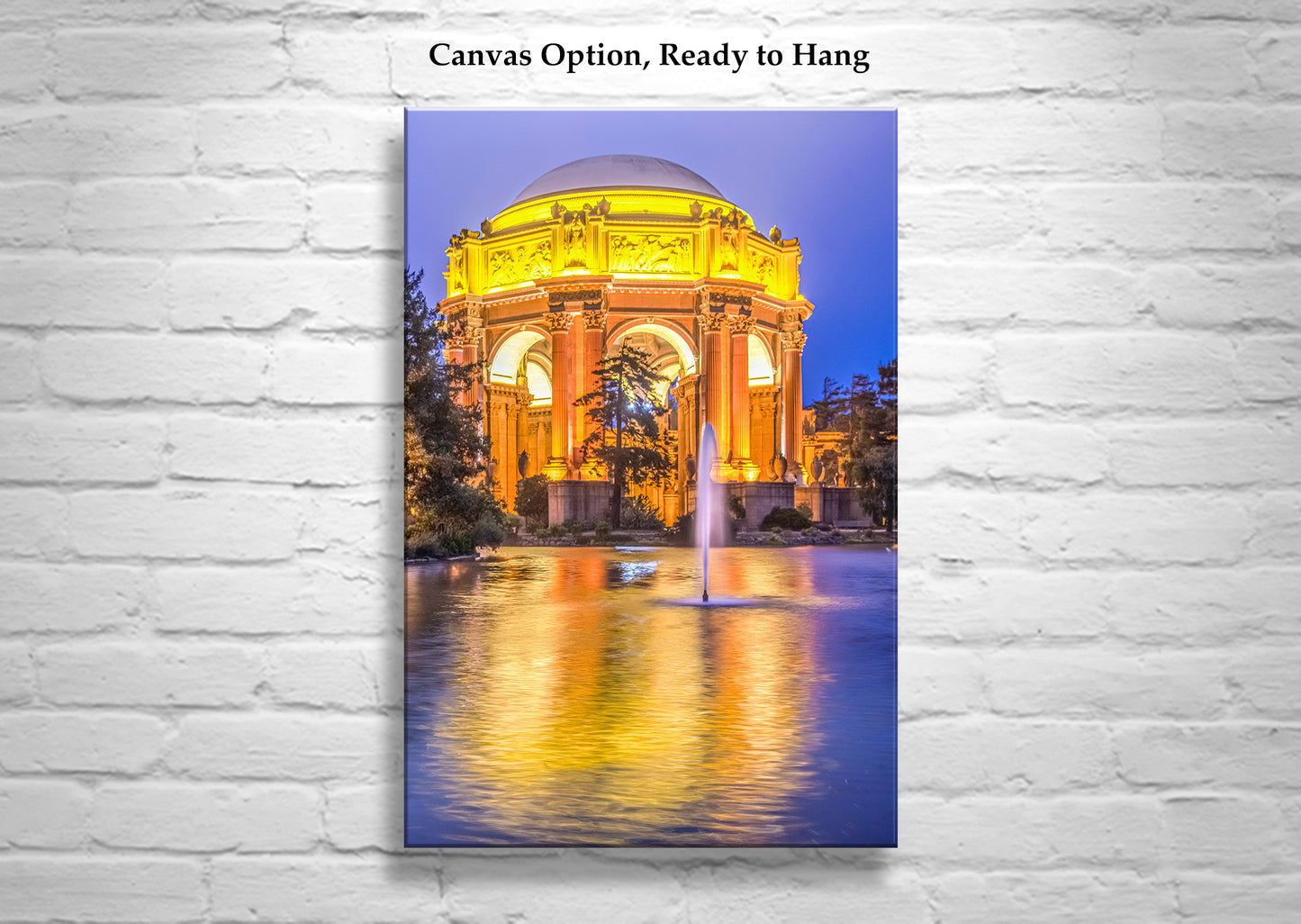 San Francisco Photograph of Palace of Fine Arts at Night from Panama Pacific International Exposition