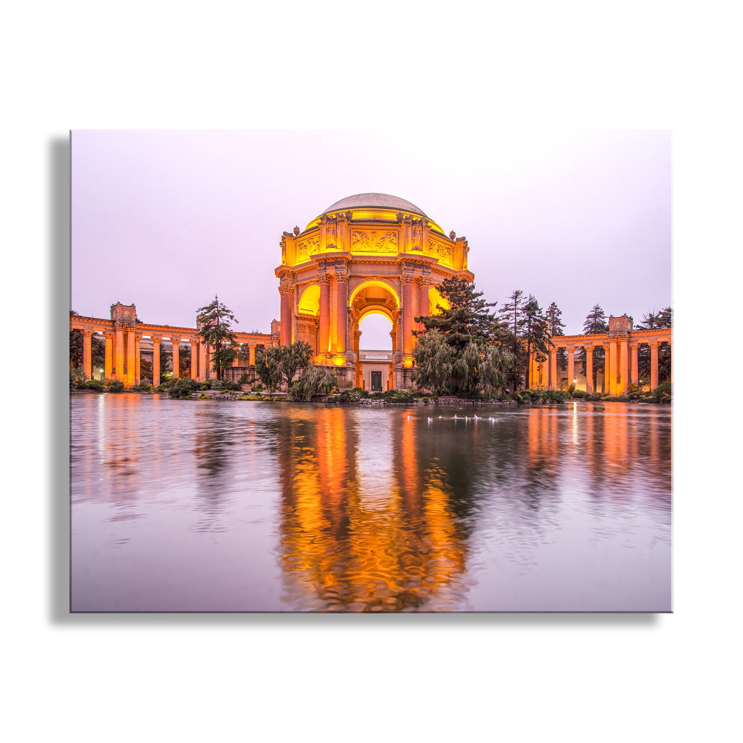 My magnificent print of Palace of Fine Arts, San Francisco California at dusk. Original, unique signed art by Murray Bolesta