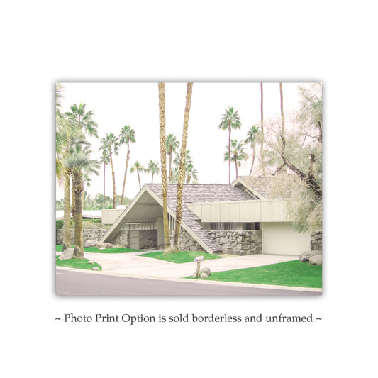 Palm Springs Midcentury Modern House Architecture Art Print