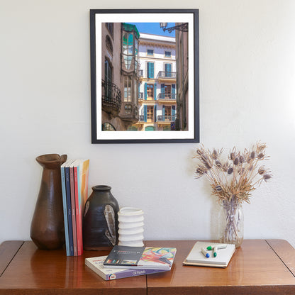 Palma Wall Art | Majorca Spain Blue Shutters Photography Print
