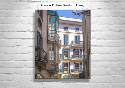 Palma Wall Art | Majorca Spain Blue Shutters Photography Print