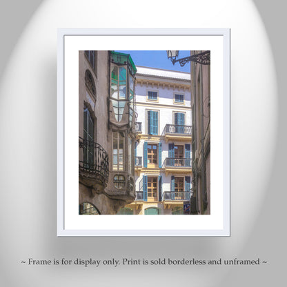 Palma Wall Art | Majorca Spain Blue Shutters Photography Print