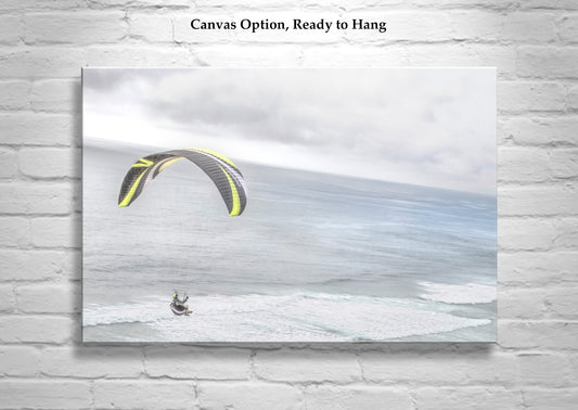 Paraglider Picture at Torrey Pines San Diego California Coast