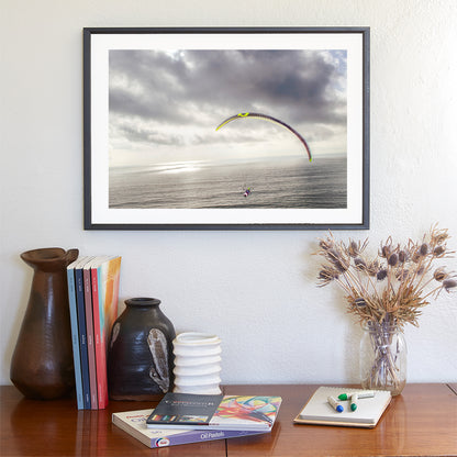 Paraglider Art Print at Torrey Pines San Diego California