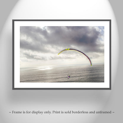 Paraglider Art Print at Torrey Pines San Diego California