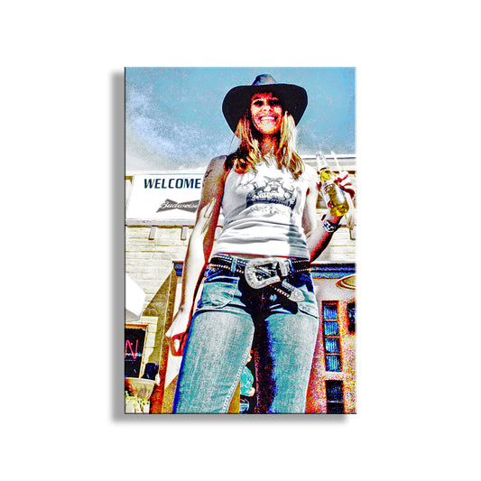Western Cowgirl Portrait Art at Tubac Arizona