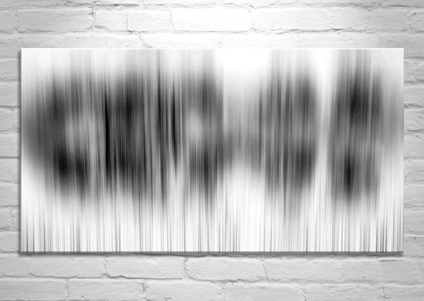 Black & White Abstract Panoramic Canvas | Surreal Wall Art