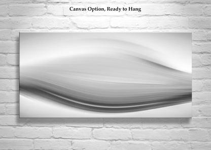 Black & White Abstract Canvas | Minimalist Framed Wall Decor