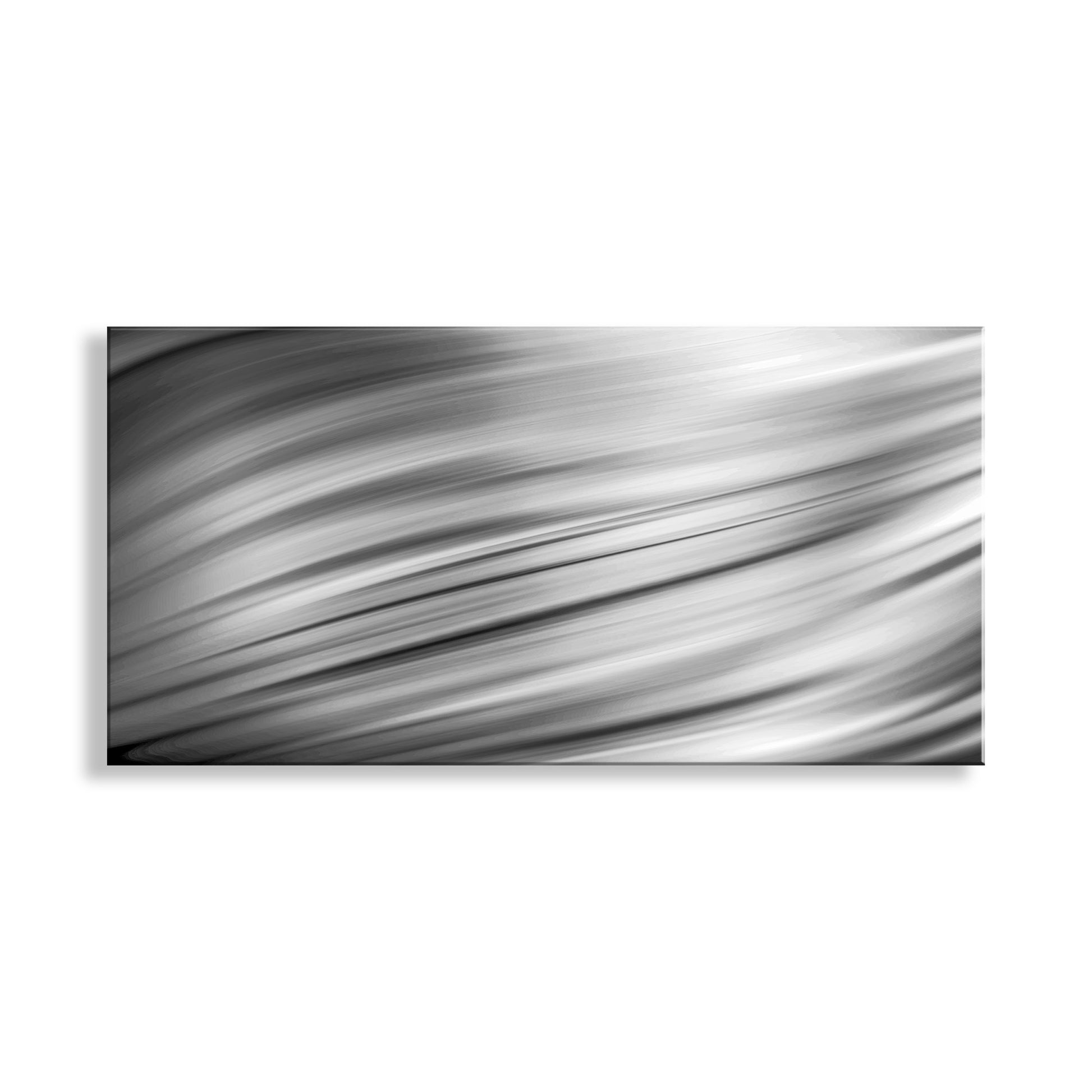 Abstract black and white design on a white background. Modern Abstract Wall Art | Bold Black & White Panorama on Framed Canvas
