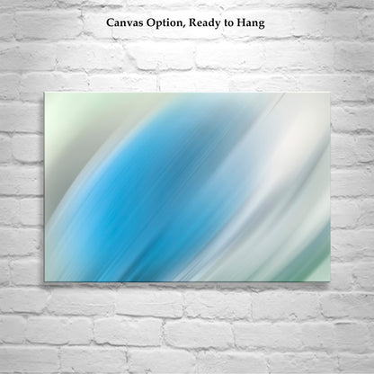 Abstract Blue Art Canvas | Modern Framed Wall Decor Print