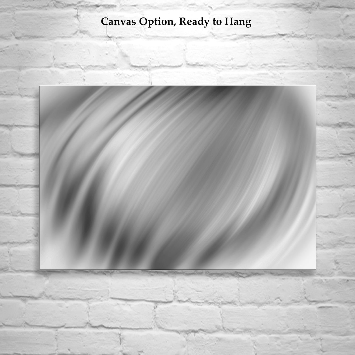 Black and White Modern Fine Art on Framed Canvas as Wall Decor