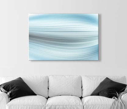 Abstract Pastel Blue Fine Art Canvas | Elegant Modern Decor