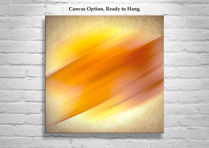 Abstract Canvas Art in Red Orange Yellow | Framed Modern Print