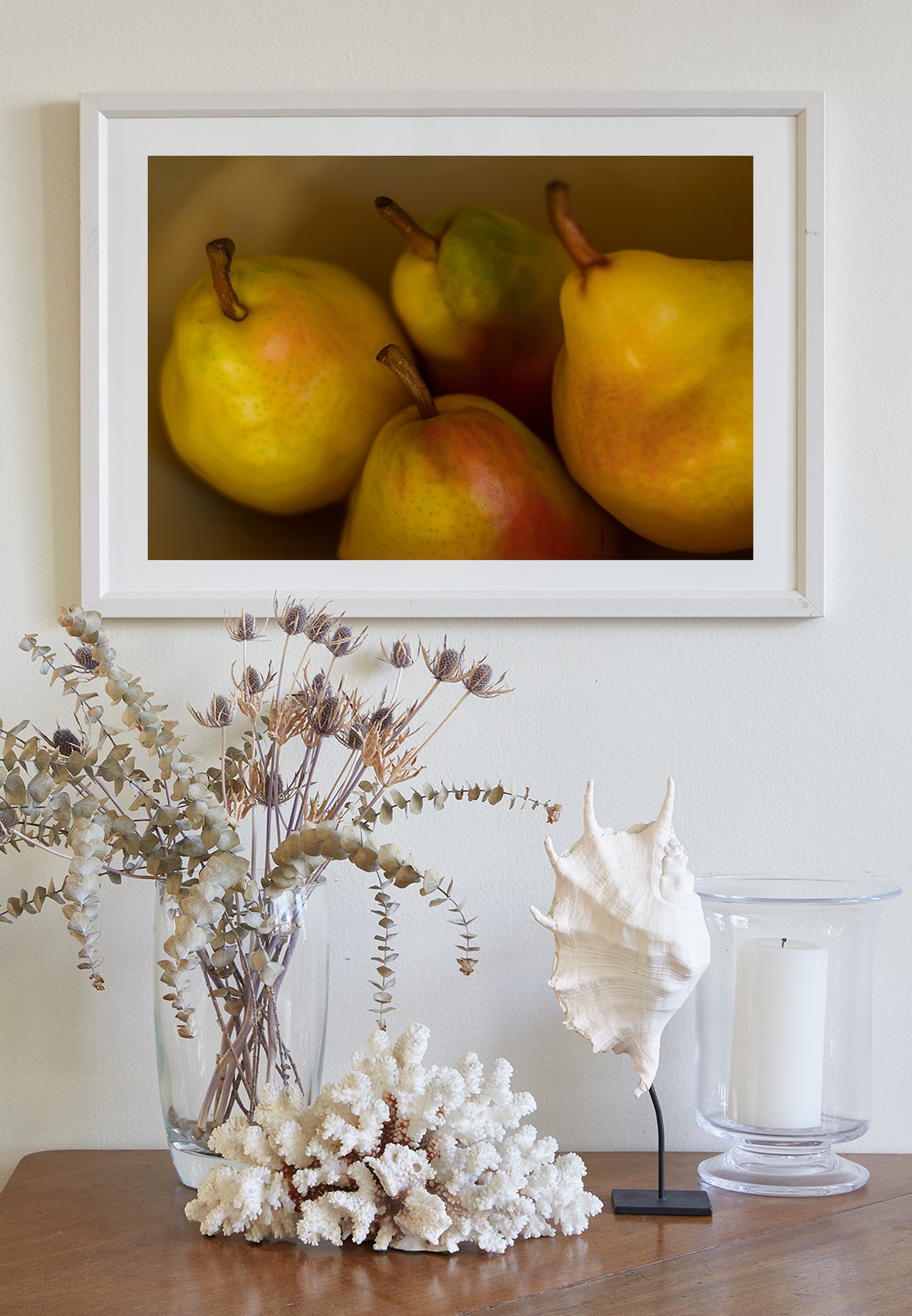 Pear Still Life Print | Elegant Food Photography Wall Art