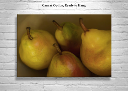 Pear Still Life Print | Elegant Food Photography Wall Art