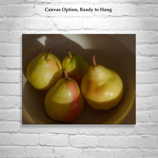 Pear Still Life | Fine Art Food Photography Print