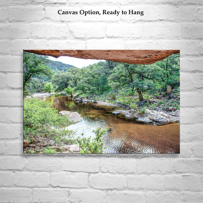 Desert Canyon Landscape Art Print in Southern Arizona Wilderness