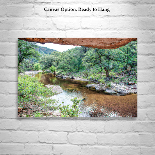 Desert Canyon Landscape Art Print in Southern Arizona Wilderness