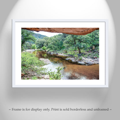 Desert Canyon Landscape Art Print in Southern Arizona Wilderness