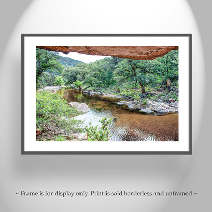 Desert Canyon Landscape Art Print in Southern Arizona Wilderness